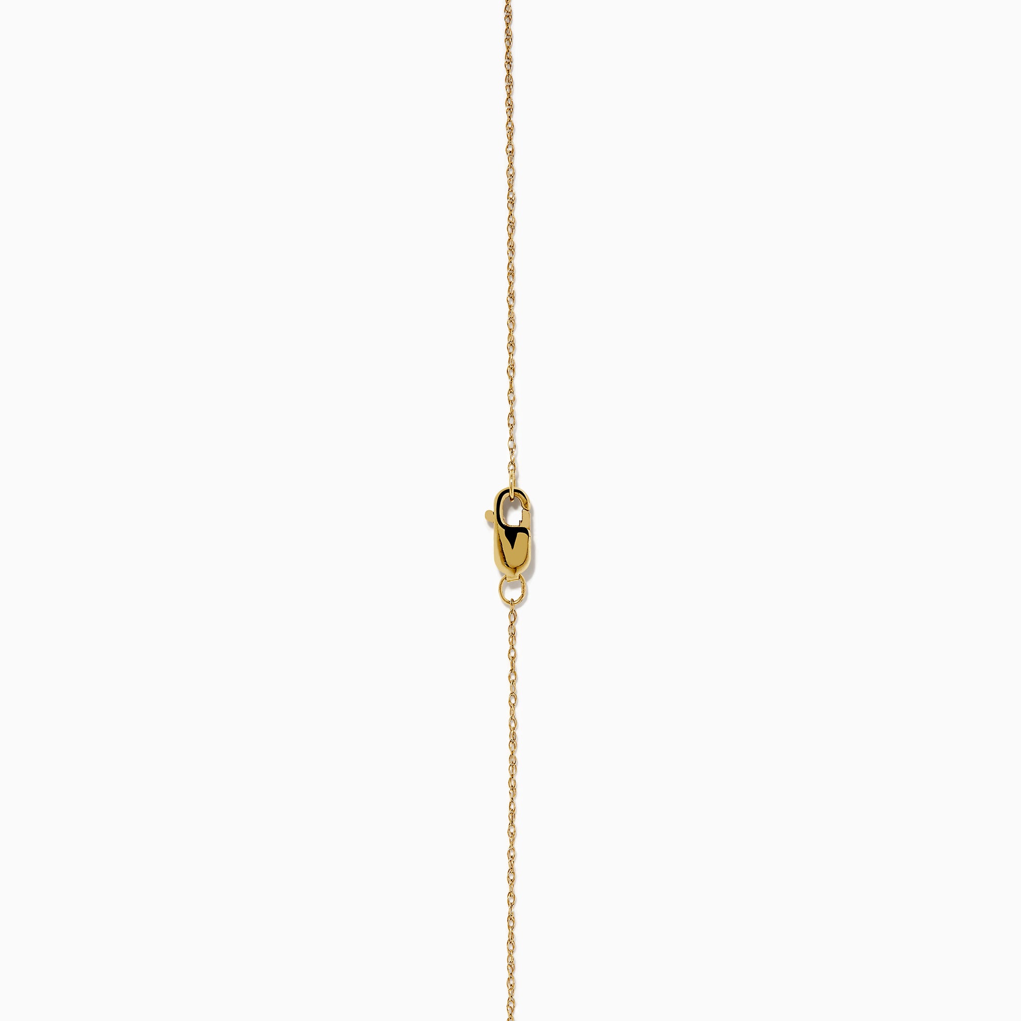14K Yellow Gold Diamond Accented Interlocking Hearts Necklace featuring two entwined hearts—one with sparkling diamonds, the other polished smooth—shown on a plain white background.