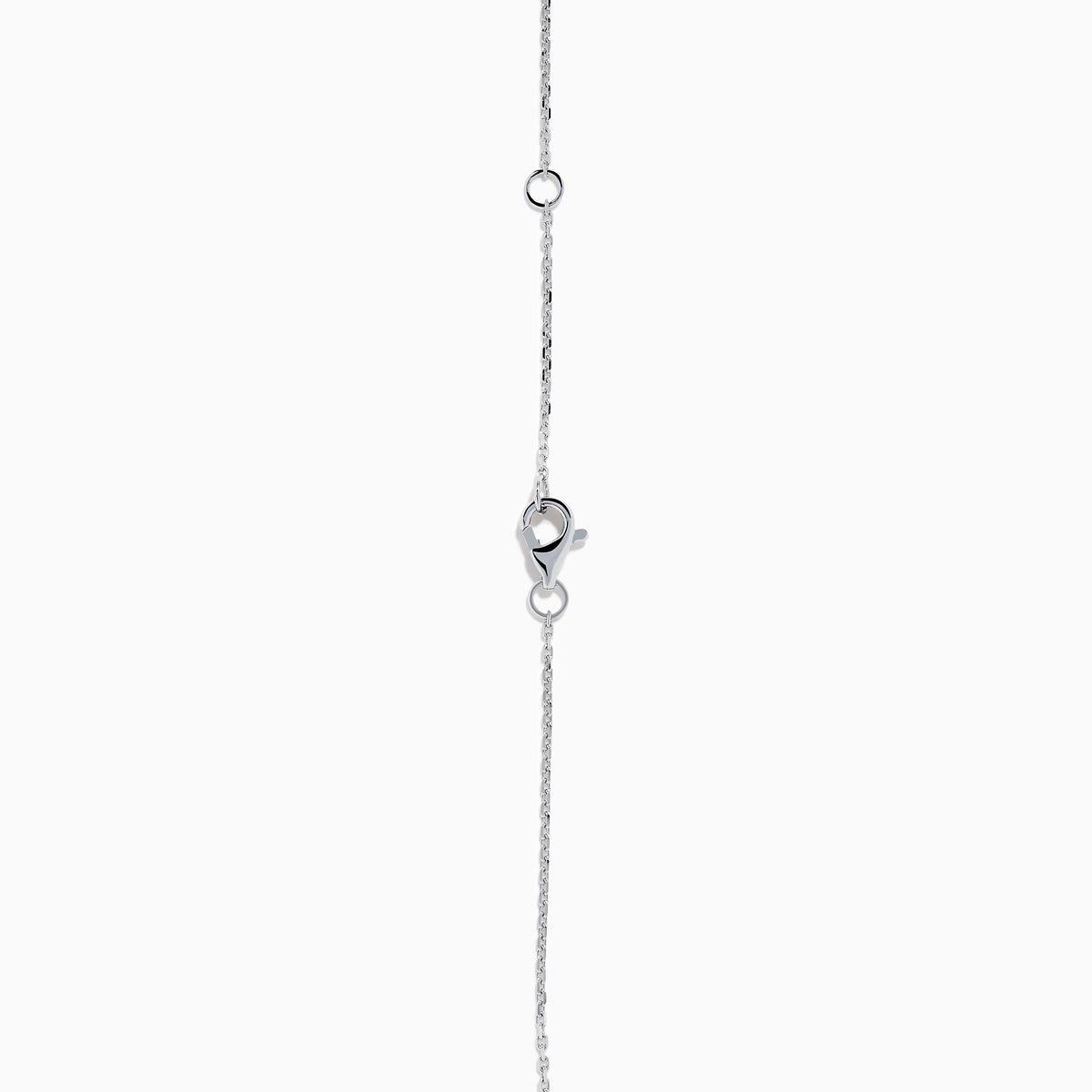The 18K Two-Tone Gold Pink and White Diamond Pendant showcases a teardrop design with concentric pink and white diamonds, hanging from a chain elegantly accented with small round gems.