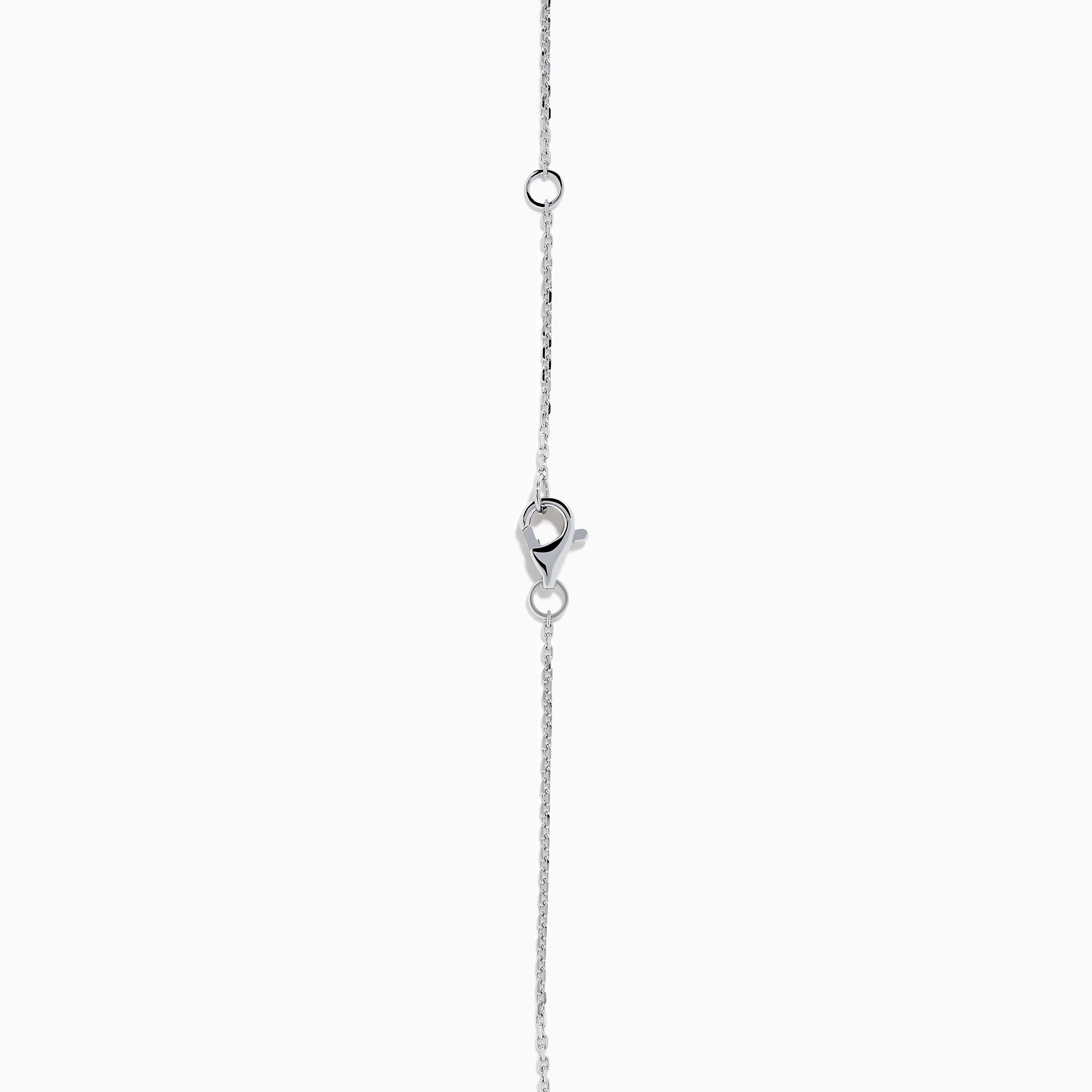 The 18K Two-Tone Gold Pink and White Diamond Pendant showcases a teardrop design with concentric pink and white diamonds, hanging from a chain elegantly accented with small round gems.