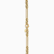 The 14K Yellow Gold Oval Paperclip Chain features alternating small oval and elongated bar links, shown on a white background.