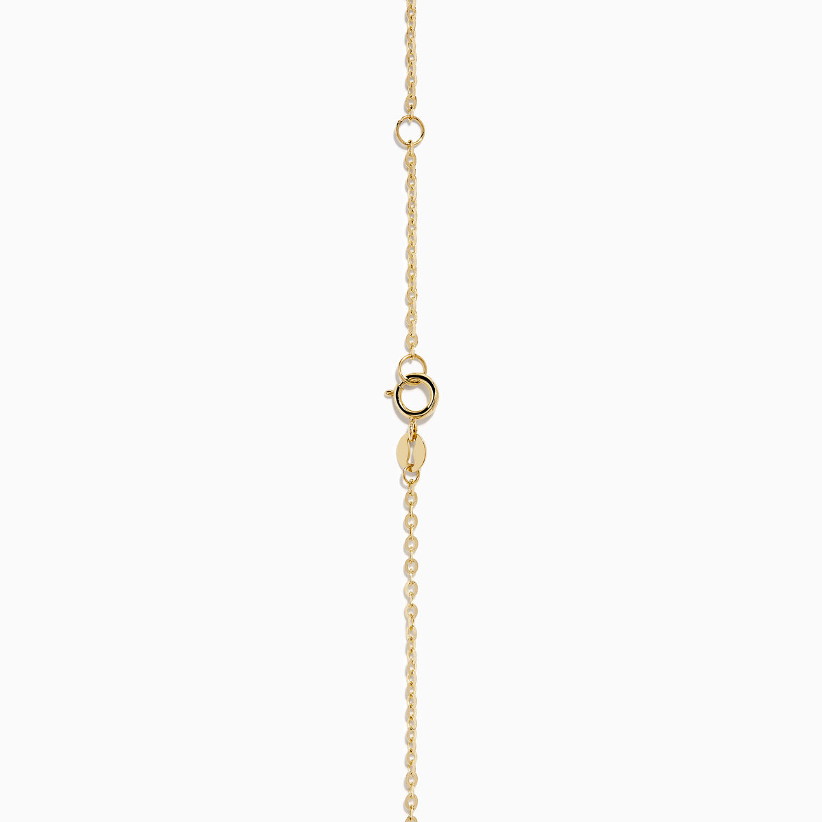 The 14K Yellow Gold MAMA Cable Chain Necklace features a bold "MAMA" pendant in capital letters on a delicate yellow gold cable chain, beautifully displayed against a white background.