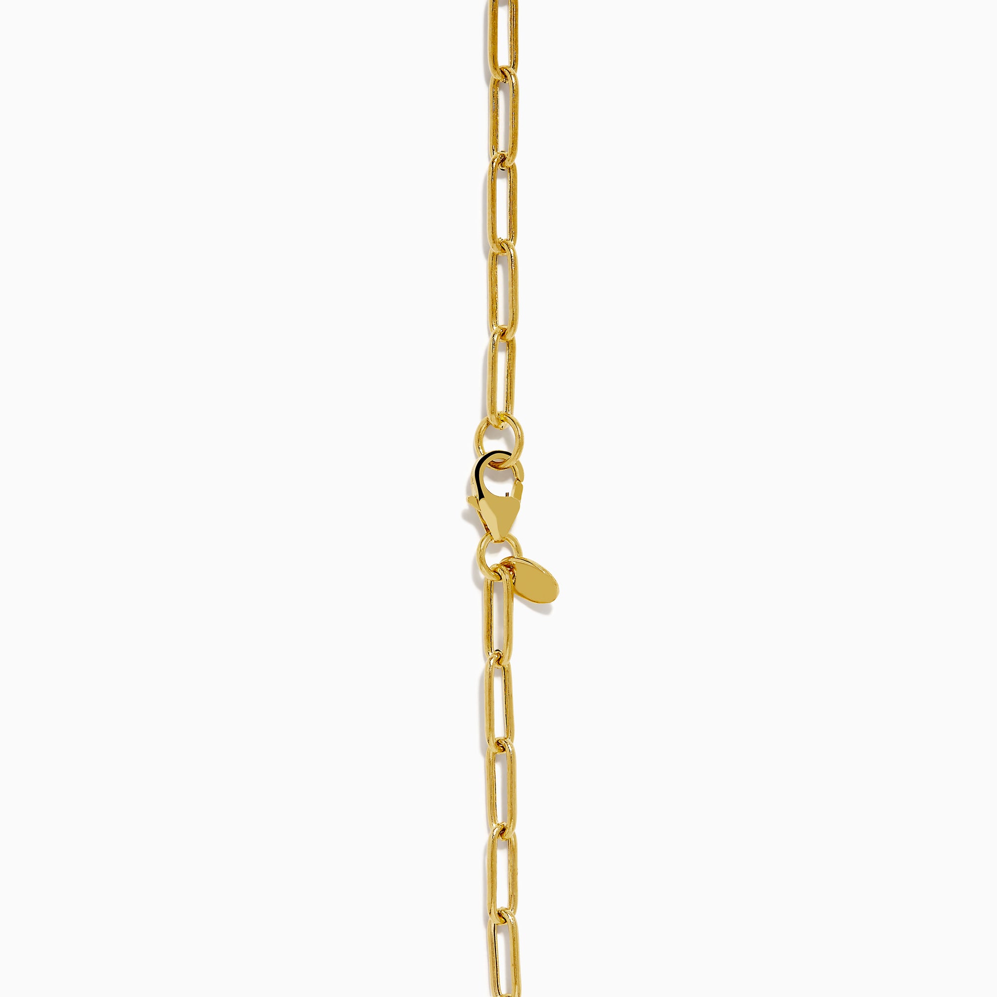 The 14K Yellow Gold Evil Eye Coin Pendant Paperclip Chain Necklace features a protective evil eye design with radiating lines, crafted in yellow gold for both style and symbolism, beautifully displayed on a plain white background.