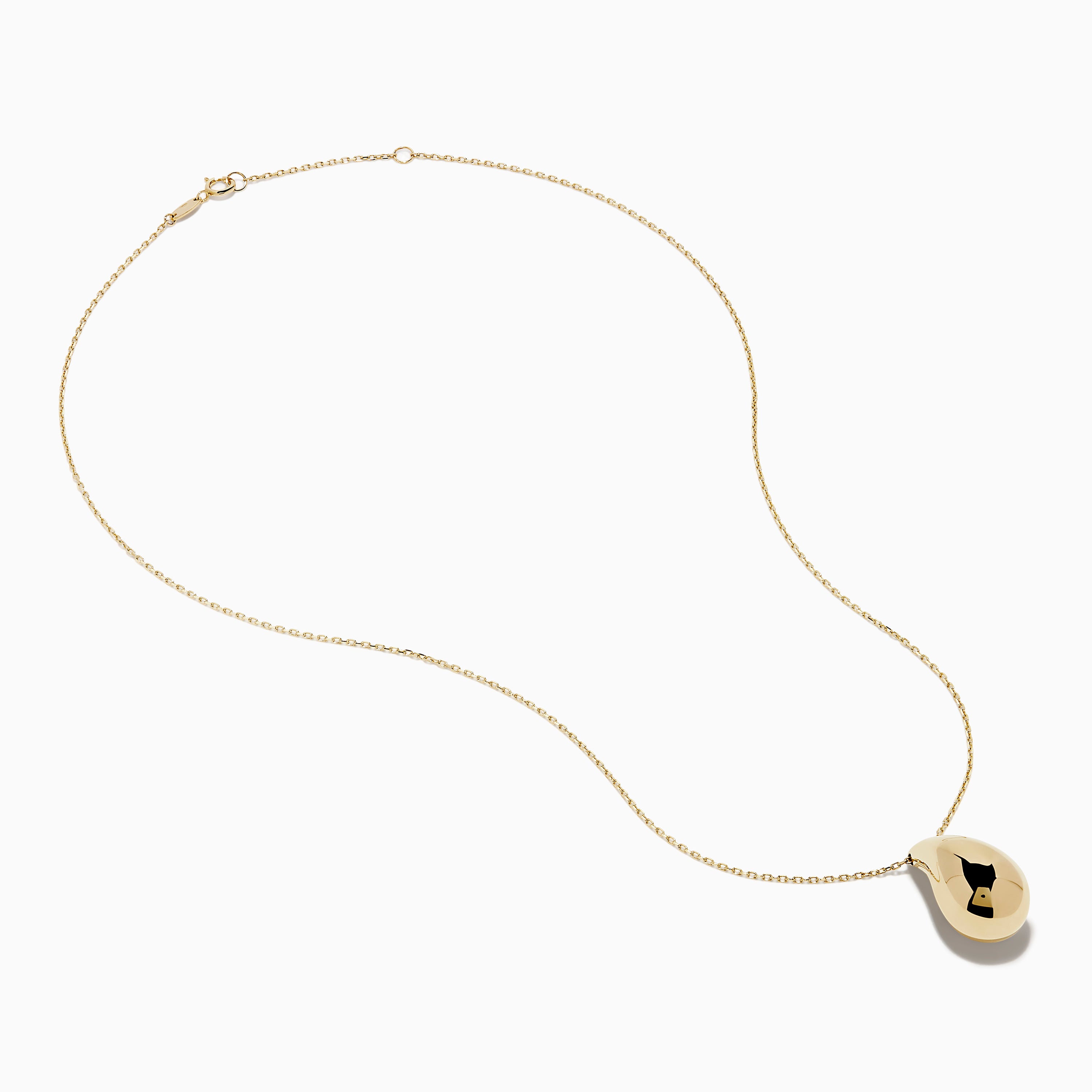 Effy Jewelry 14 Karat Yellow Gold Polished Hollow Teardrop Pendant