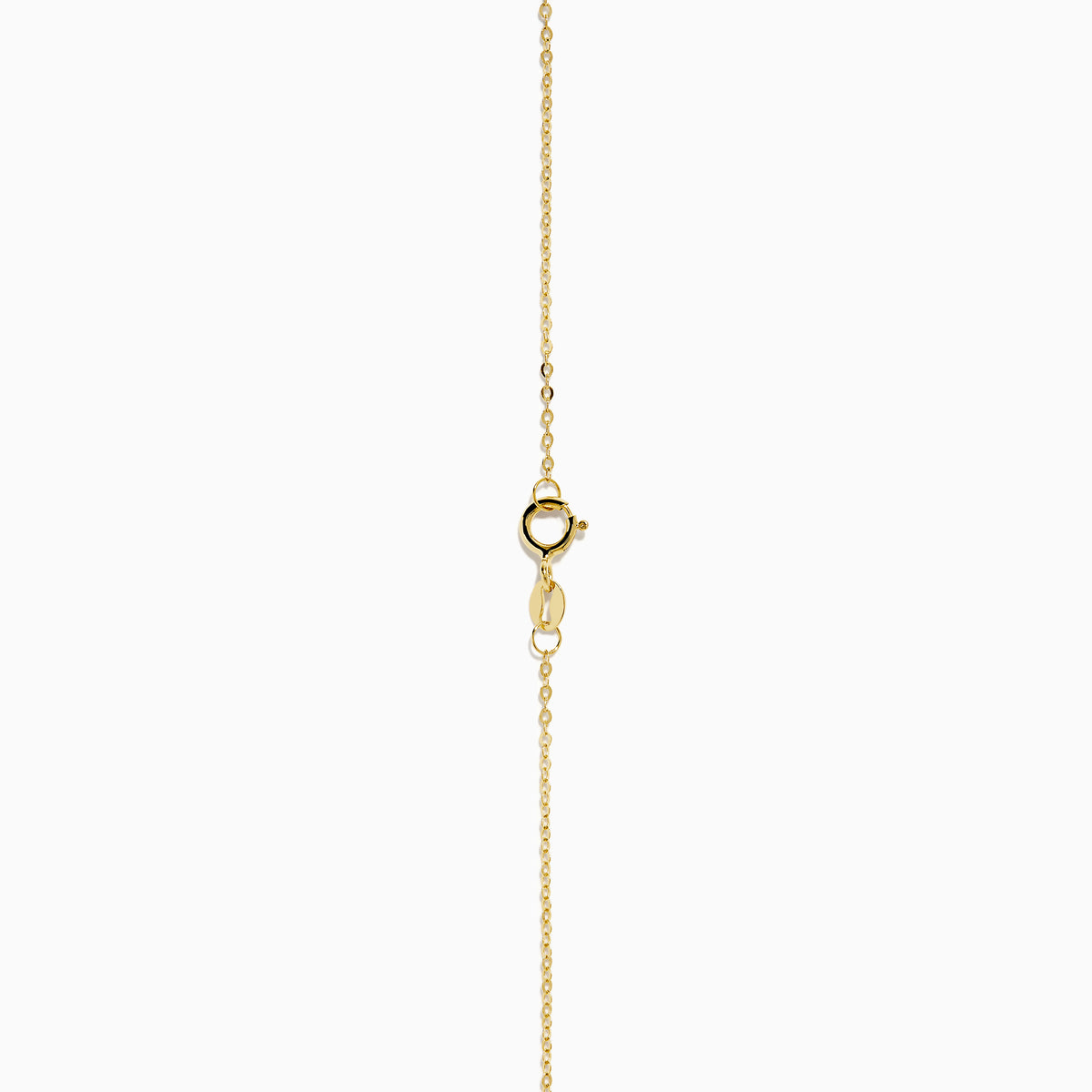 The 14K Yellow Gold Necklace with Star Charms on Chain features small stars spaced along a fine gold chain, presented on a plain white background.