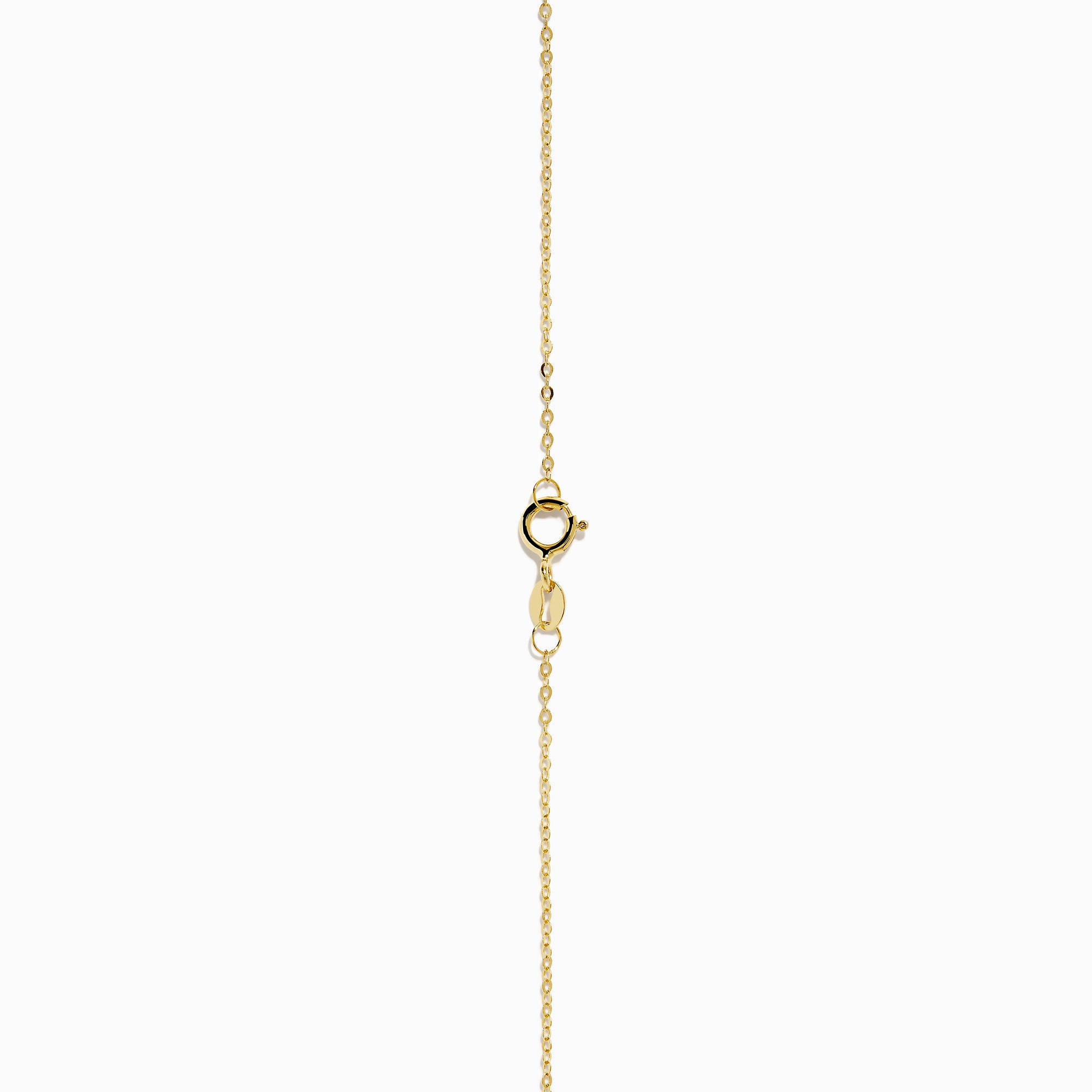 The 14K Yellow Gold Necklace with Star Charms on Chain features small stars spaced along a fine gold chain, presented on a plain white background.