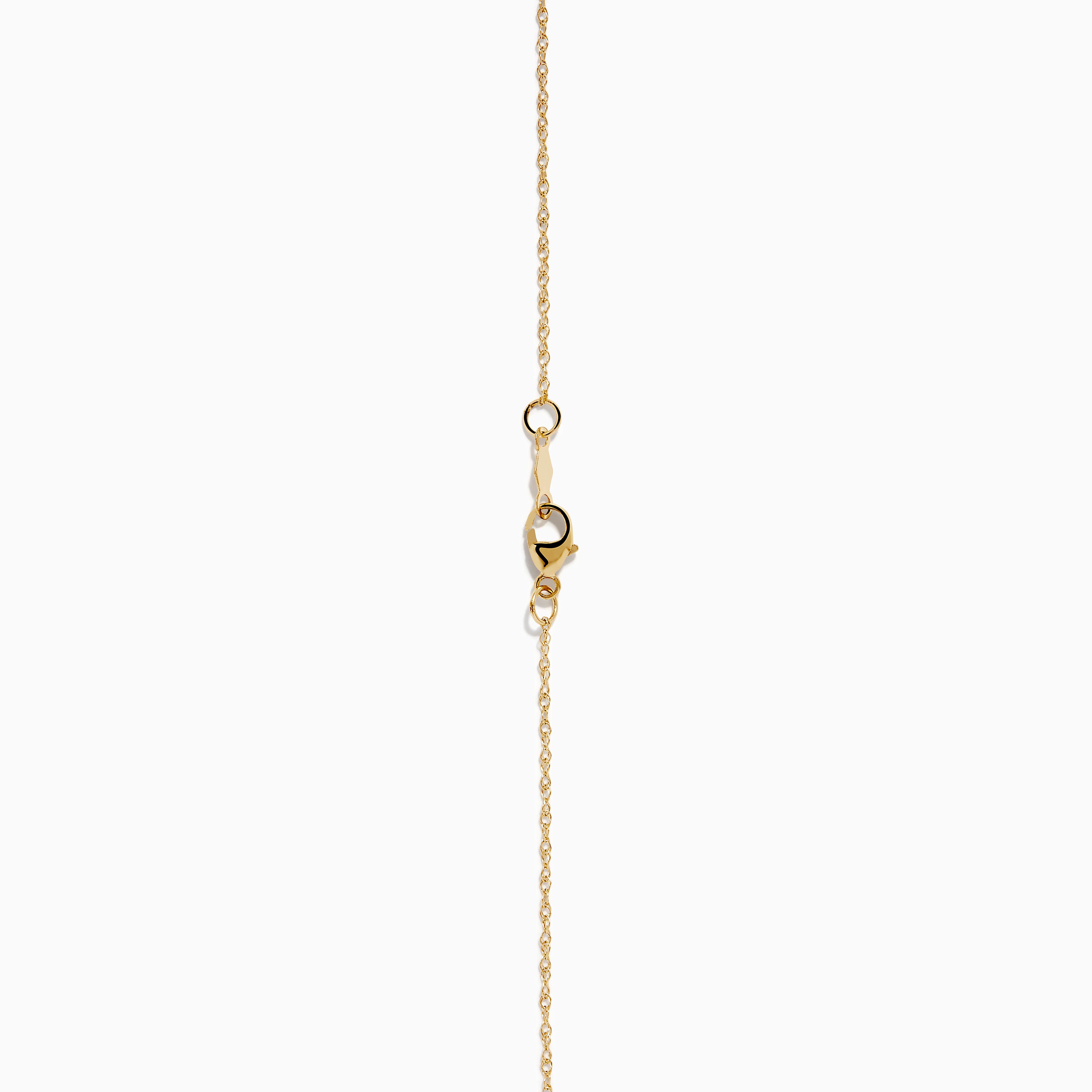 D'Oro 14K Yellow Gold Diamond Clover Pendant – effyjewelry.com