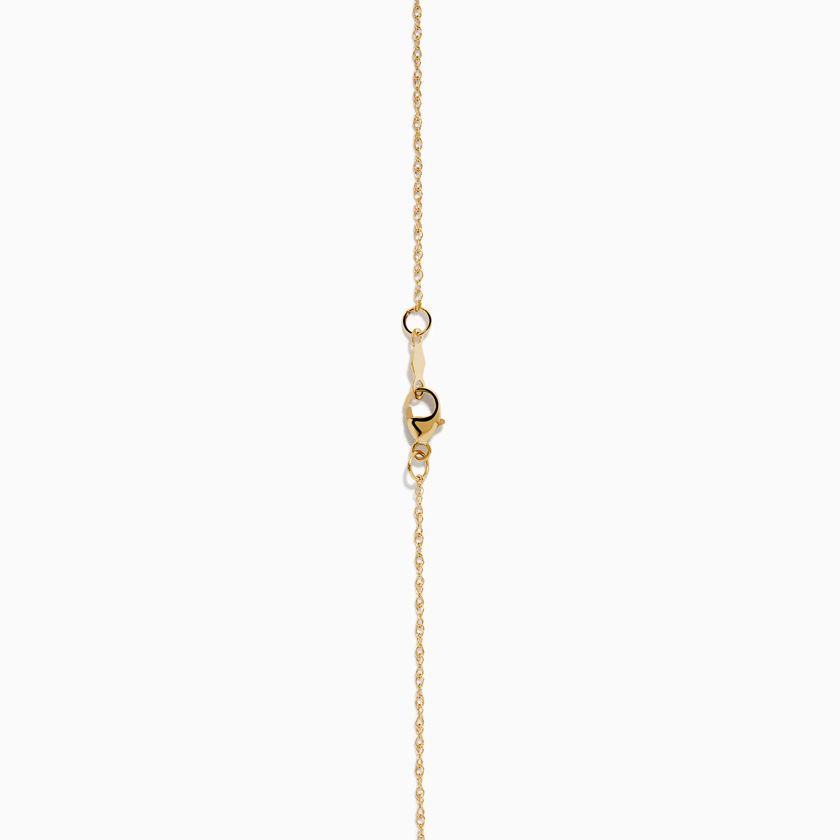 The DOro 14K Yellow Gold Diamond Clover Pendant is a delicate necklace featuring a sparkling diamond-encrusted clover pendant, shown on a plain white background.