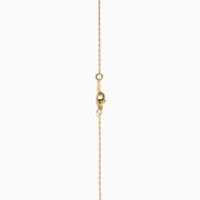 The DOro 14K Yellow Gold Diamond Clover Pendant is a delicate necklace featuring a sparkling diamond-encrusted clover pendant, shown on a plain white background.