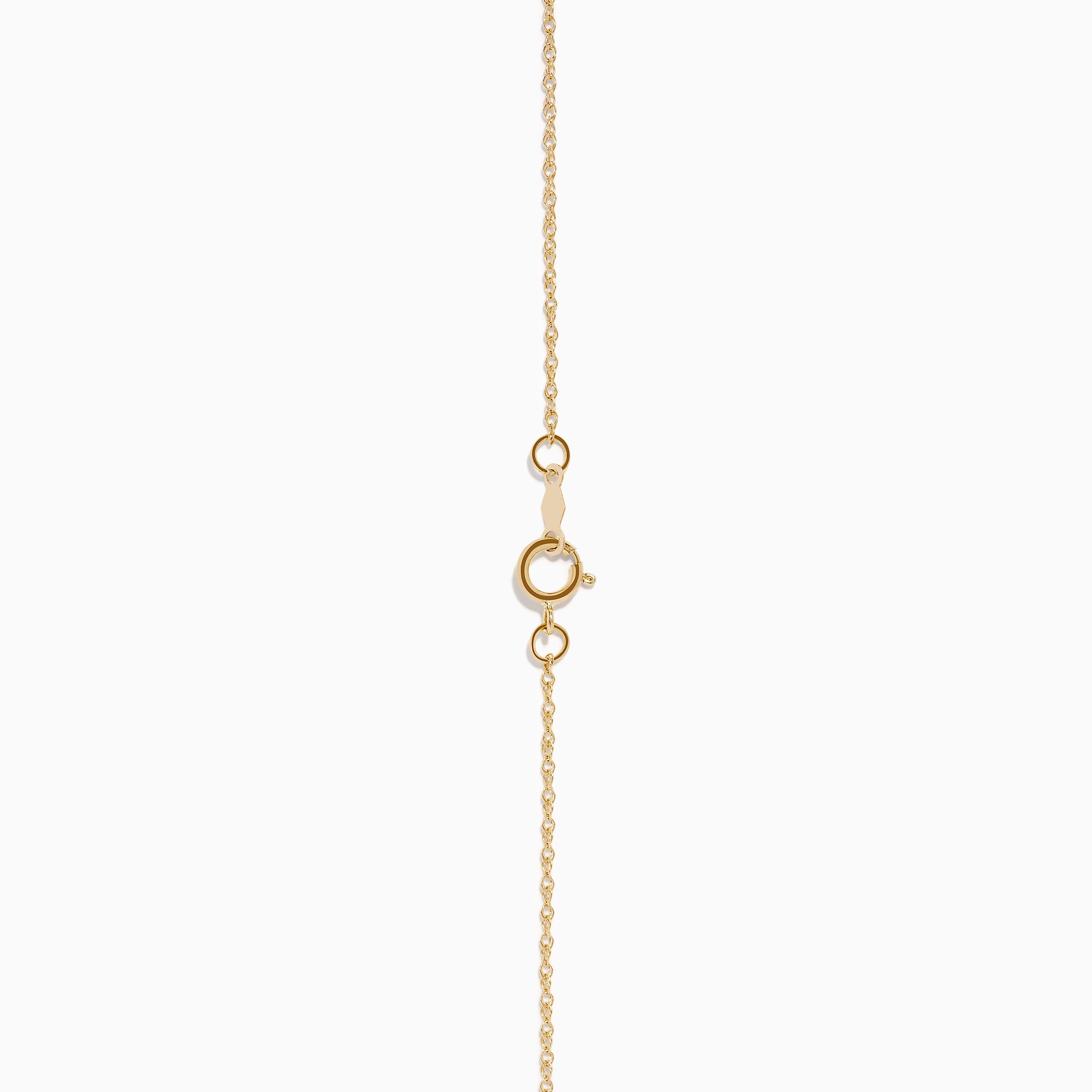 The DOro 14K Yellow Gold Diamond Pendant features a teardrop-shaped diamond accented with sparkling white stones, hanging on a delicate gold chain and set against a plain white background.