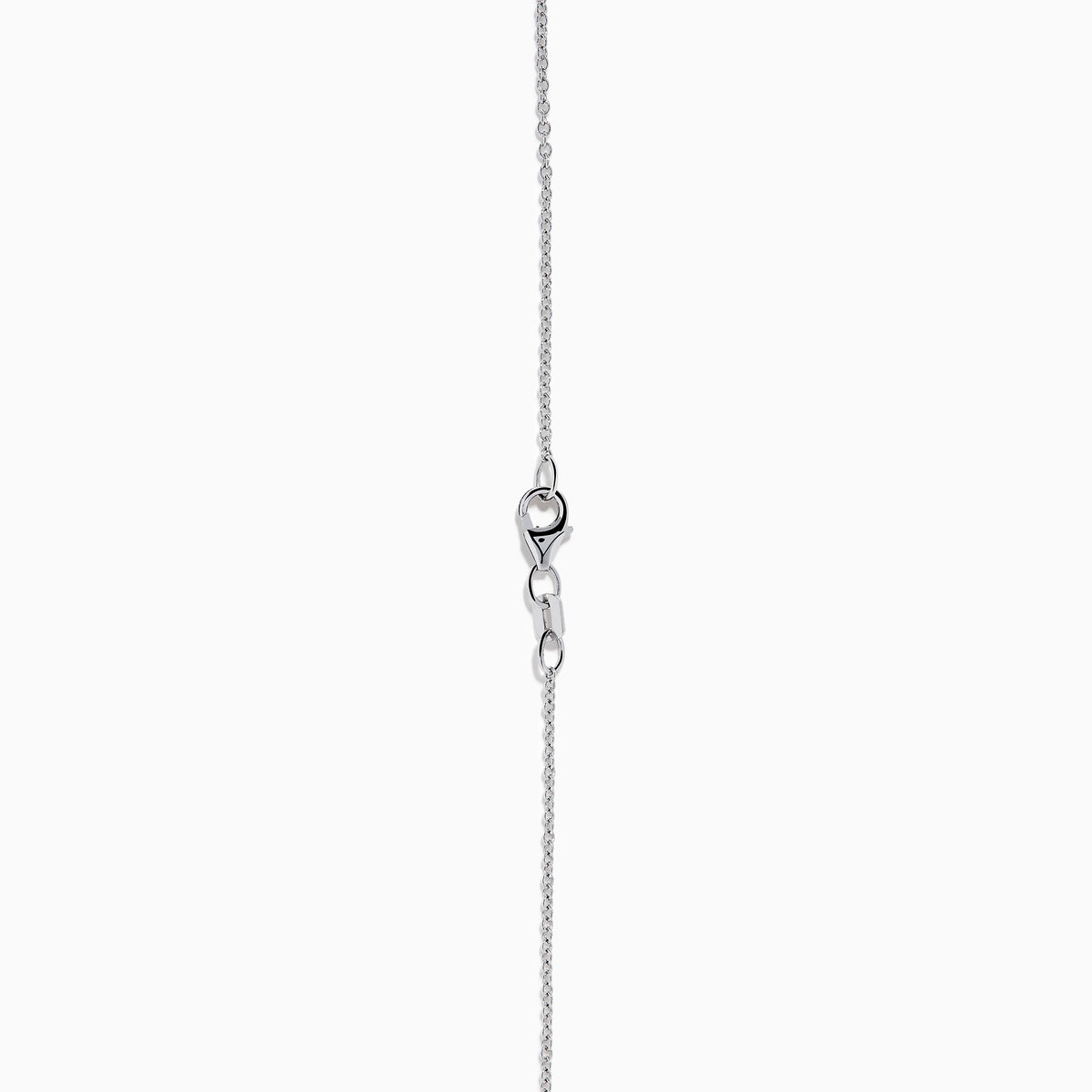 The Ocea Bleu 14K White Gold Blue Topaz and Diamond Pendant showcases a round blue topaz encircled by small diamonds, hanging from a delicate chain against a white background.