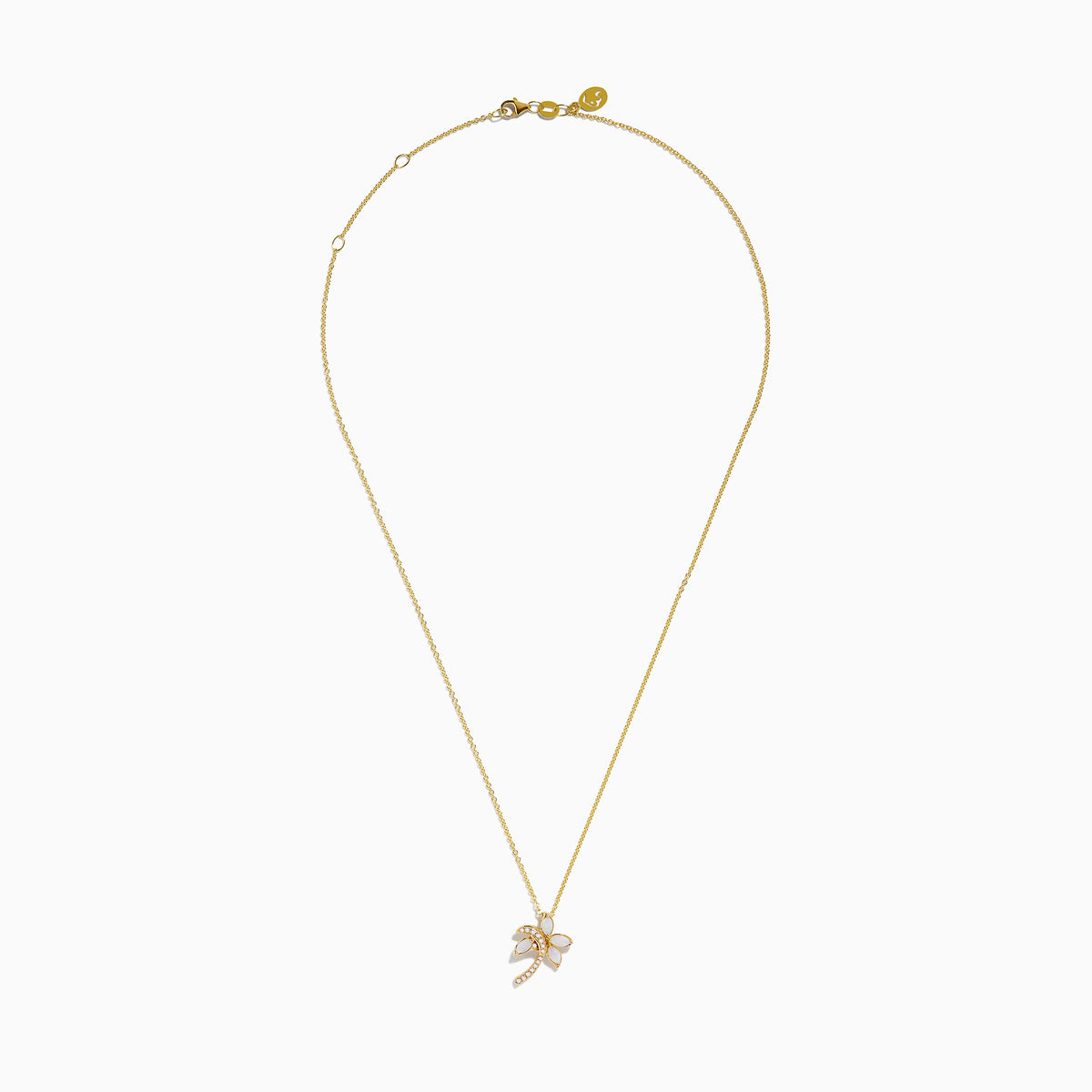 The Nature 14K Yellow Gold Opal and Diamond Palm Tree Pendant features a delicate yellow gold chain, opal-accented leaves, and sparkling diamonds on the trunk, shown against a white background.