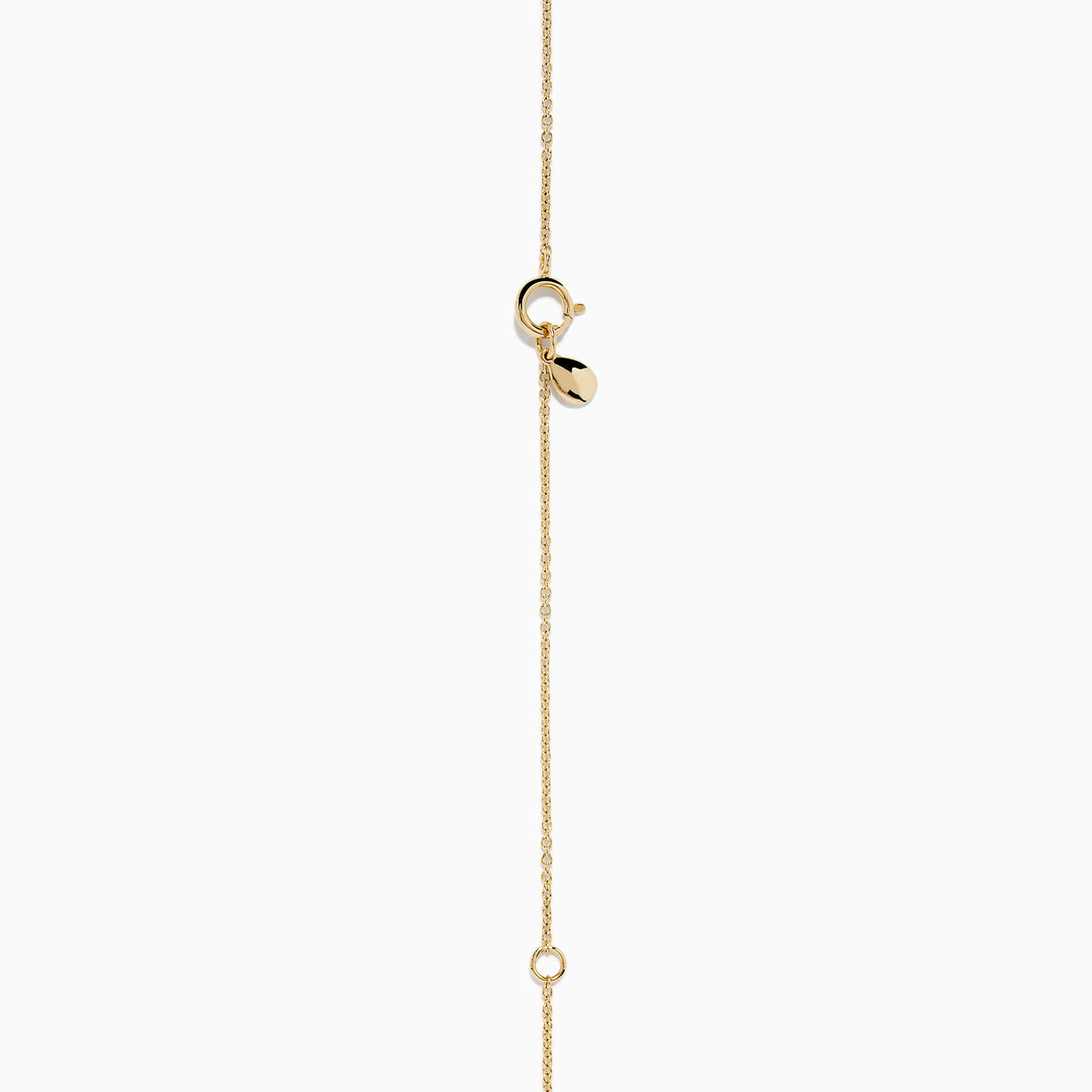 The Mosaic 14K Yellow Multi Color Gemstone Freshwater Pearl and Diamond Necklace features evenly spaced freshwater pearls with green, yellow, purple, clear, and blue gemstones, all set in 14K yellow gold.