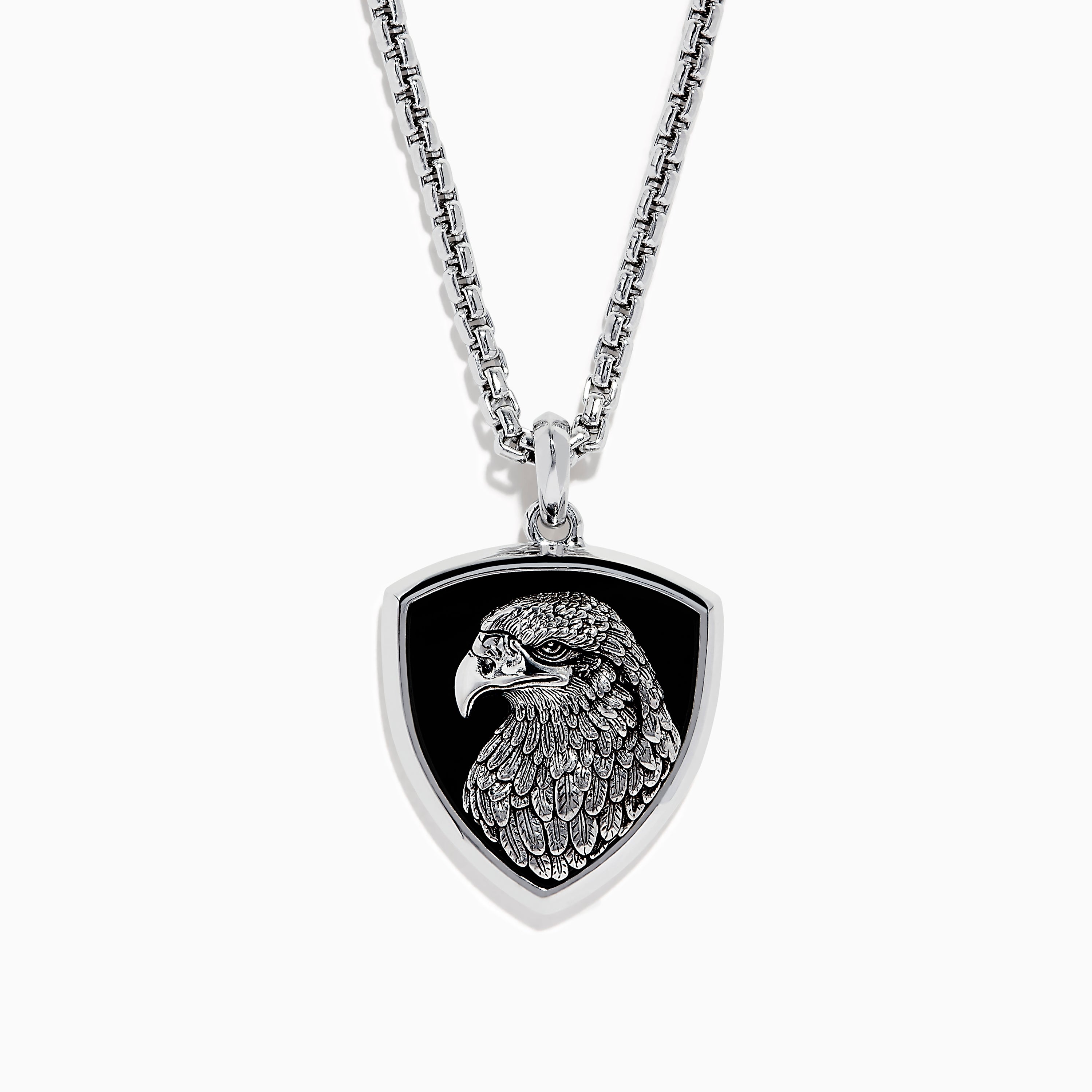 Men's 925 Sterling Silver Onyx Pendant – effyjewelry.com Men's 925 Sterling Silver Onyx Pendant – effyjewelry.com