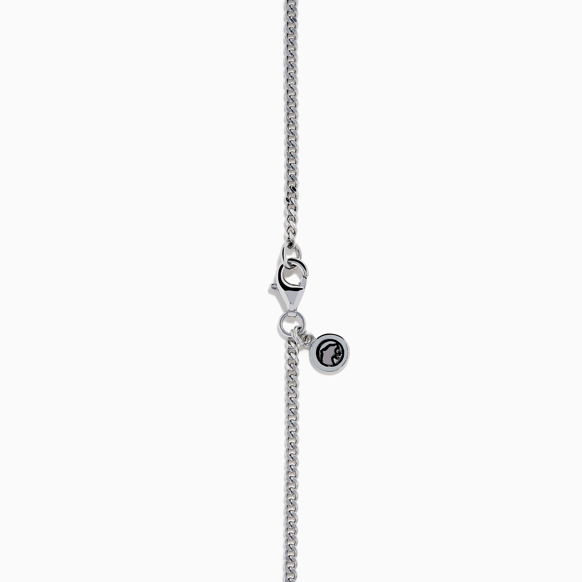 Men's 925 Sterling Silver Black Spinel Skull Pendant displayed on a plain white background, featuring a detailed skull pendant encrusted with small black spinel stones on a sterling silver chain necklace.