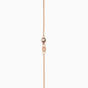The Blush 14K Rose Gold Morganite and Diamond Teardrop Pendant showcases a teardrop morganite center, encircled by diamonds, with a round diamond cluster above, set against a white background.