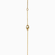 14K Yellow Gold Green Amethyst and Diamond Halo Pendant