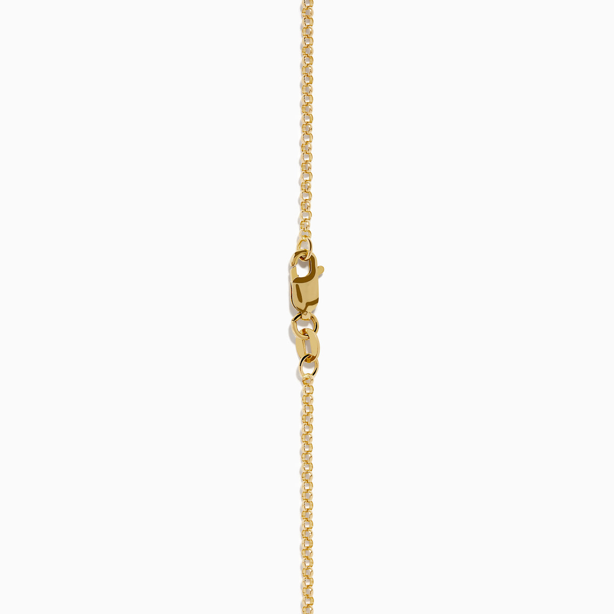 The 14K Yellow Gold London Blue Topaz and Diamond Double Halo Pendant features an oval London Blue Topaz and sparkling white diamonds, set on a gold chain necklace.