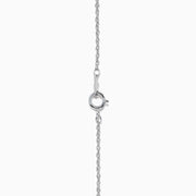 The Sterling Silver Diamond Cluster Pendant showcases a round center diamond encircled by two halos of smaller diamonds, all set in sterling silver, and is displayed on a white background.