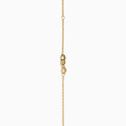 Elevate your style with the Lab Grown Diamond 2.00ct Hexagon Solitaire Necklace in 14K Yellow Gold, featuring a striking hexagonal-shaped pendant set with a clear lab-grown diamond at its center. Displayed on a white background, this elegant necklace is perfect for adding a touch of modern sophistication to any ensemble.