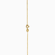 The Aurora 14K Yellow Gold Opal and Diamond Necklace features a round opal pendant encircled by diamonds, with extra diamond accents on the chain—an elegant accessory for any occasion.