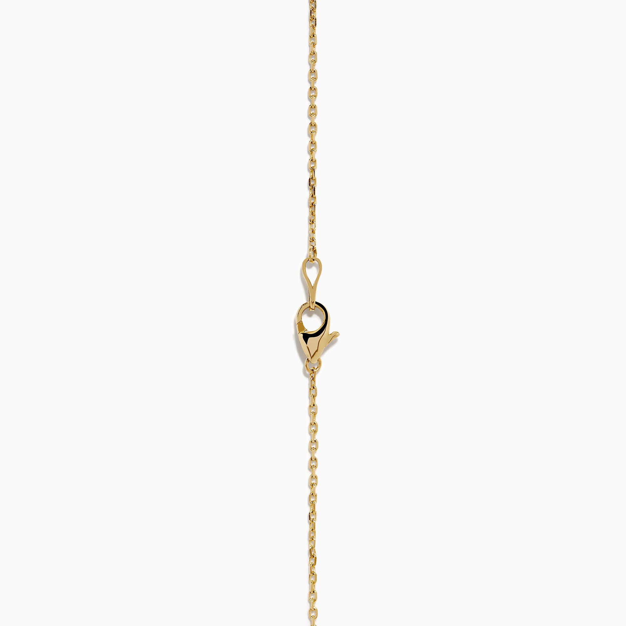 The 14K Yellow Gold 36 Inch 2.00ct Diamond Station Necklace features bezel-set round diamonds spaced evenly along a delicate gold chain, shown against a white background.
