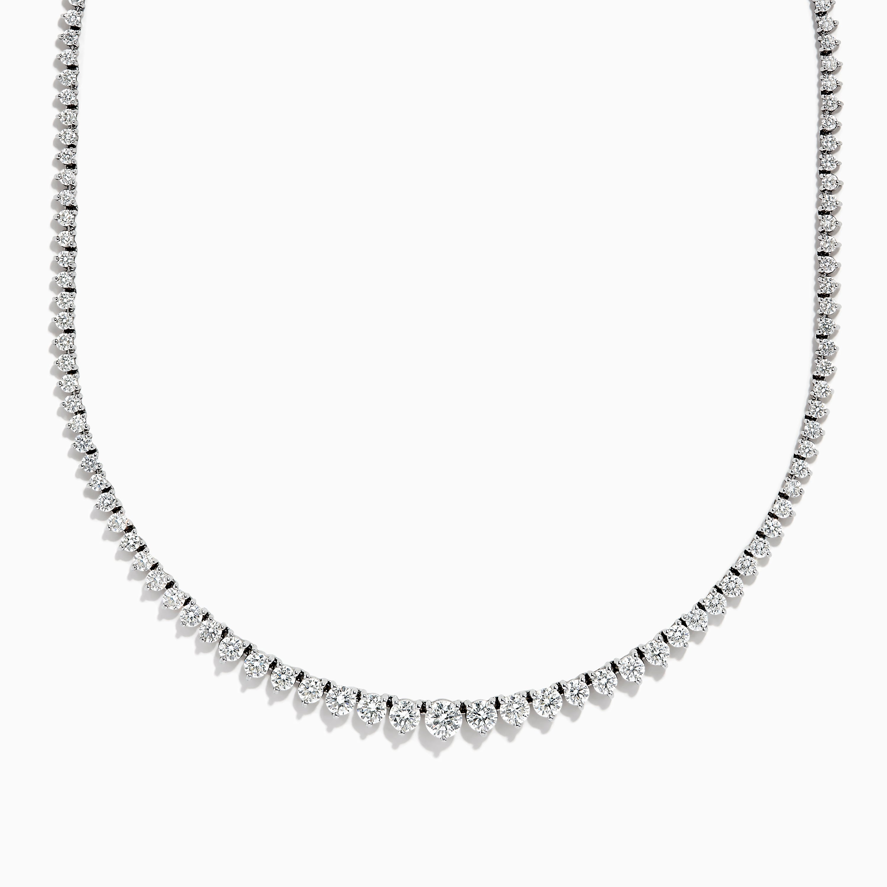 Effy Pave Classica 14K White Gold Diamond Tennis Necklace