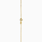 A 14K Yellow Gold Amethyst and Diamond Pear Pendant is shown against a white background, featuring a pear-shaped amethyst bordered by small round diamonds on a yellow gold chain.
