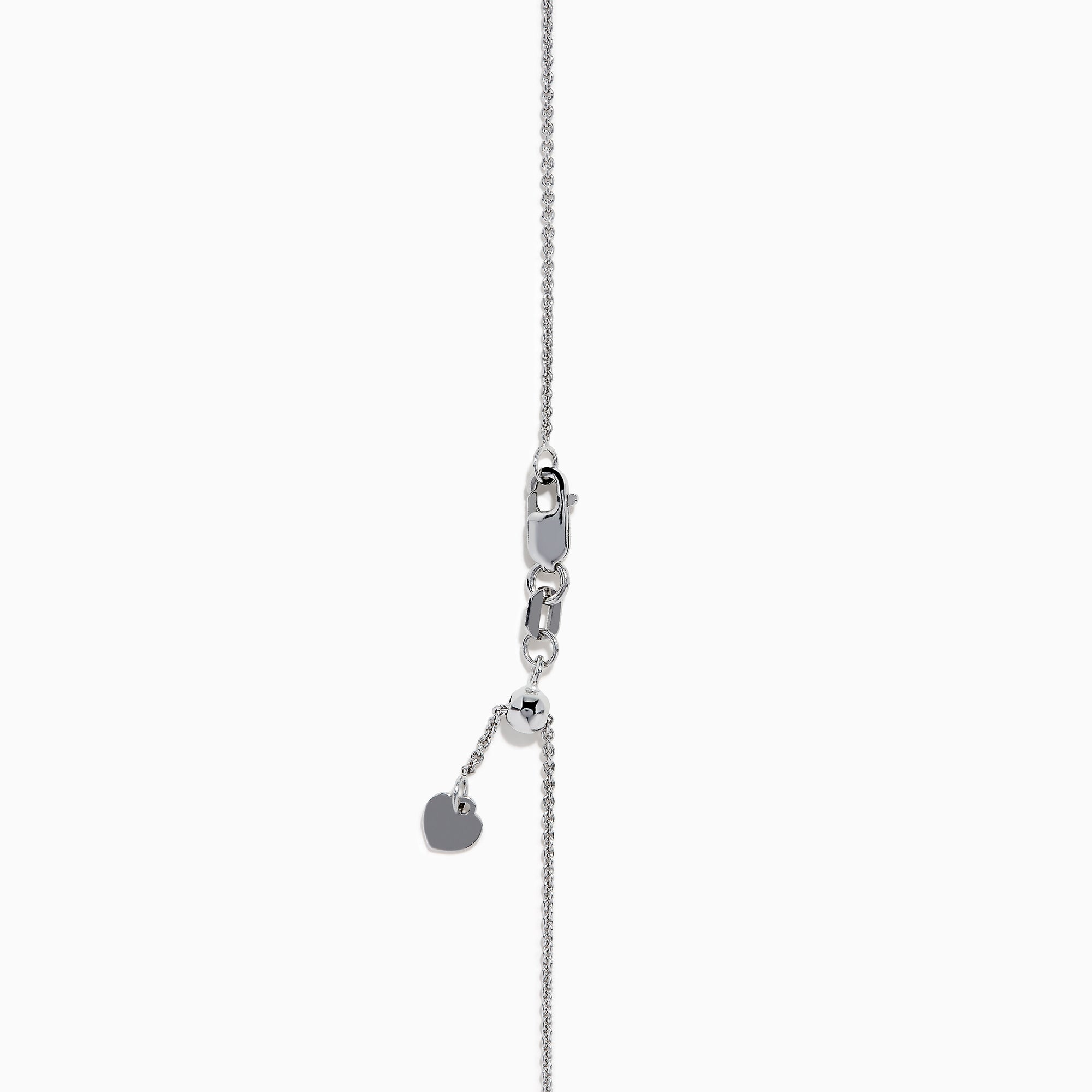 The 18K White Gold Diamond Love Knot Necklace features a central round diamond pendant encircled by intertwining loops of smaller diamonds in a stunning knot-inspired design.