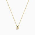 The Canare 18K Yellow Gold Yellow Diamond Teardrop Pendant features a delicate gold chain and a teardrop pendant with a yellow diamond at the center, shown against a plain white background.