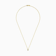 The Canare 18K Yellow Gold Yellow Diamond Teardrop Pendant features a delicate gold chain and a teardrop pendant with a yellow diamond at the center, shown against a plain white background.