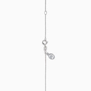 The Novelty 14K White Gold Diamond Starfish Pendant features a starfish-shaped design encrusted with sparkling diamonds, beautifully displayed on a plain white background.
