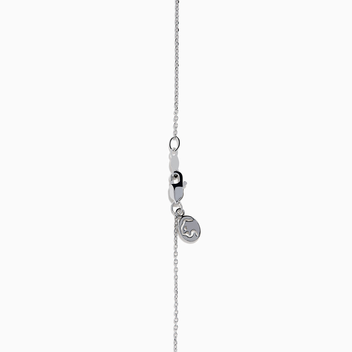 The Lab Grown Pear Diamond Flower Pendant in 14K White Gold features six lab-grown pear diamonds as petals, elegantly set on a delicate white gold chain and displayed against a white background.