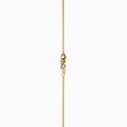 Lab Grown Diamond Emerald-Cut Bezel-Set Solitaire Necklace in 14K Yellow Gold
