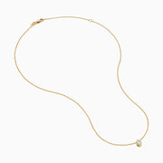 Lab Grown Diamond Pear Bezel-Set Solitaire Pendant in 14K Yellow Gold