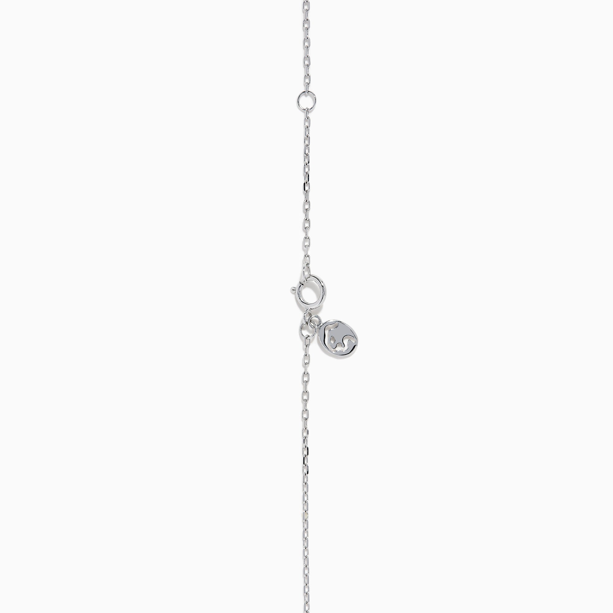 The Pave Classica 14K White Gold Diamond Disc Necklace features a round pendant encrusted with sparkling pave diamonds, elegantly displayed on a delicate white gold chain against a white background.