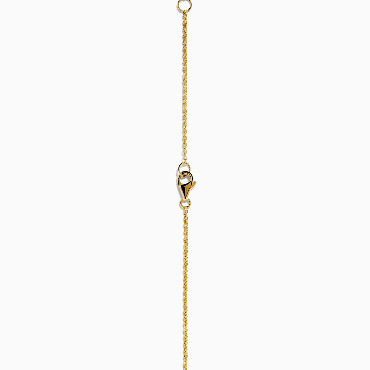 The 14K Yellow Gold Multi Sapphire and Diamond Collar Necklace showcases a curved row of white diamonds with green, blue, pink, orange, and yellow sapphires hanging below in a vibrant gradient design.