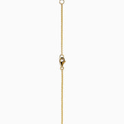 The 14K Yellow Gold Multi Sapphire and Diamond Collar Necklace showcases a curved row of white diamonds with green, blue, pink, orange, and yellow sapphires hanging below in a vibrant gradient design.