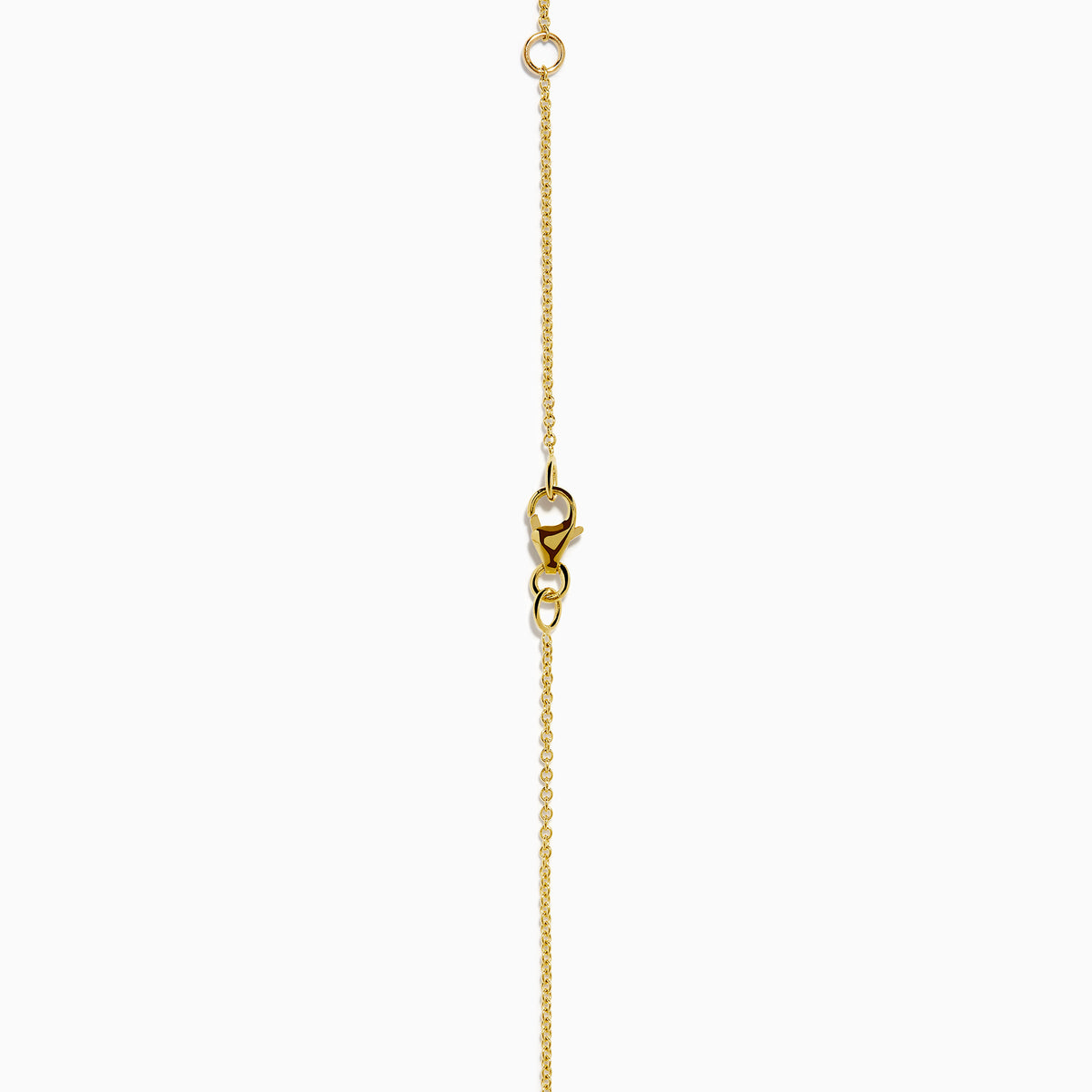 The 14K Yellow Gold Diamond Spike Collarbone Necklace features alternating clear diamonds and gold spike accents on a delicate gold chain.