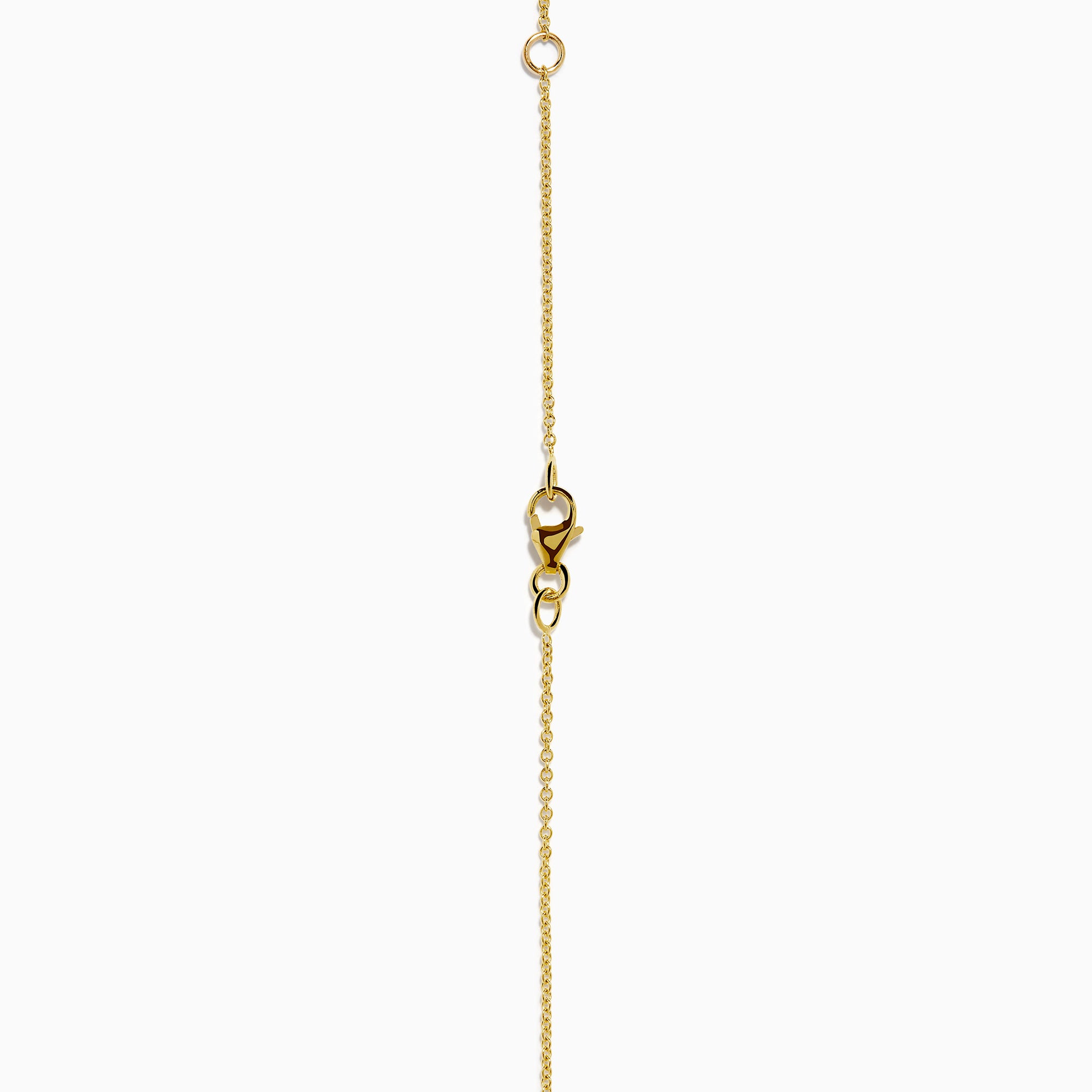 The 14K Yellow Gold Diamond Spike Collarbone Necklace features alternating clear diamonds and gold spike accents on a delicate gold chain.