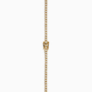 The Watercolors 14K Yellow Gold Multi Sapphire and Diamond Tennis Necklace features sparkling diamonds and vibrant sapphires—red, green, blue, pink, orange, and yellow—for a dazzling, colorful look.