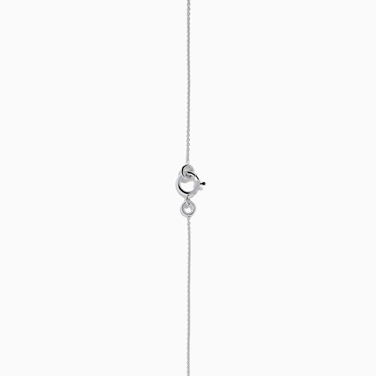 The 18K White Gold Paraiba and Diamond Pendant features a round Paraiba gemstone framed by a halo of white diamonds, elegantly suspended from a fine chain on a white background.