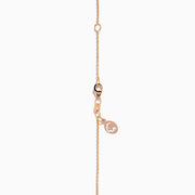 14K Rose Gold Tsavorite, Ruby and Diamond Frog Necklace
