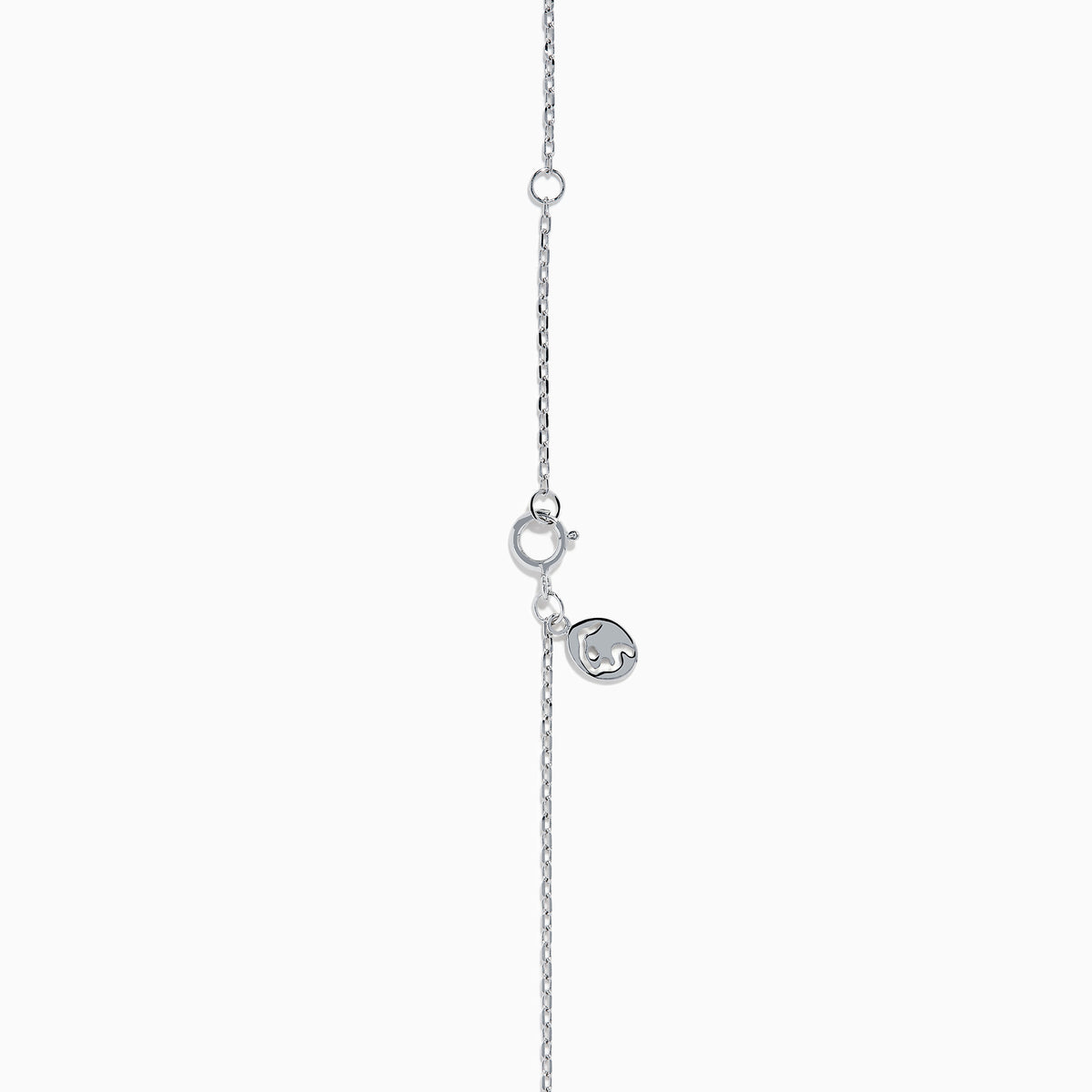 The 14K White Gold Yellow and White Diamond Cross Necklace features a white gold cross pendant with yellow and white diamonds, hanging from a matching chain.