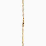 The Signature 14K Yellow Gold Diamond and Emerald Panther Necklace features an emerald panther head with green eyes and a sparkling circular ring, set against a white background.