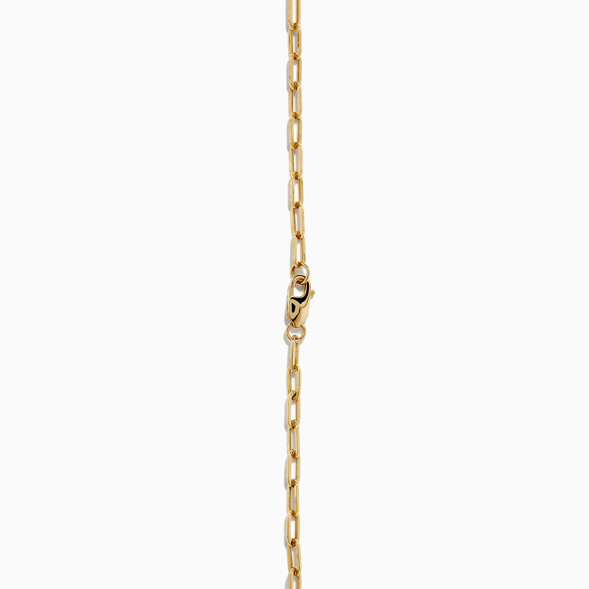 The Signature 14K Yellow Gold Diamond and Emerald Panther Necklace features an emerald panther head with green eyes and a sparkling circular ring, set against a white background.