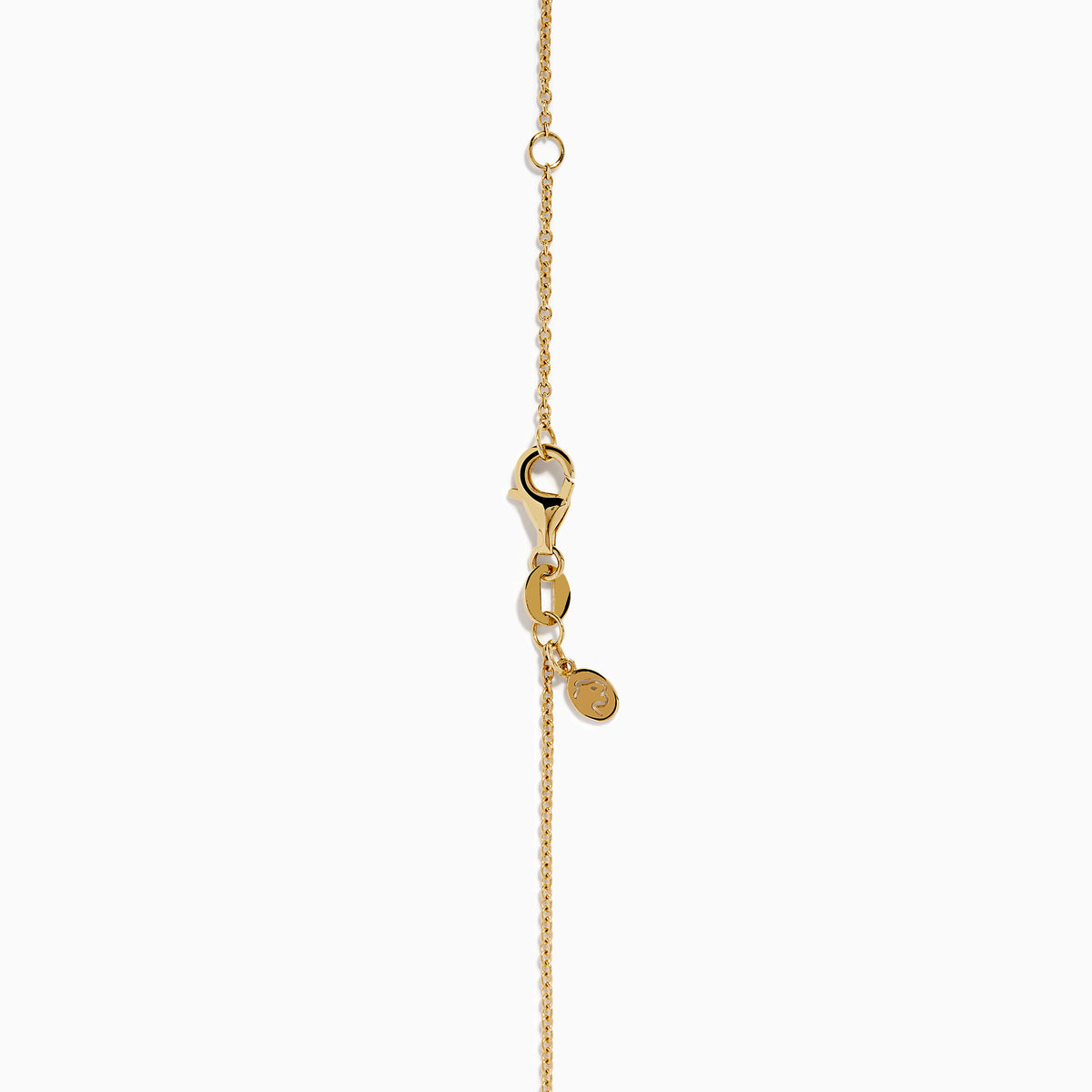 The 14K Yellow Gold Tsavorite and Diamond Palm Tree Pendant features green tsavorite and diamond accents on a simple gold chain, shown on a white background.