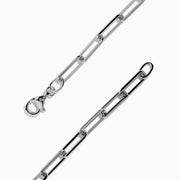 Signature Sterling Silver & 14K Gold Diamond Silhouette Paperclip Necklace