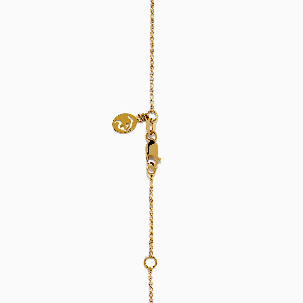 The DOro 14K Yellow Gold Diamond Necklace features a delicate gold chain and a round pendant with a cluster of sparkling diamonds at the center.