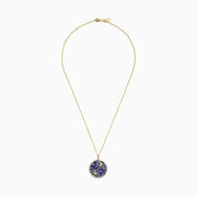 The Seaside 14K Yellow Gold Tanzanite & Diamond Starfish Pendant features shimmering tanzanite and diamonds set in a delicate yellow gold starfish design.