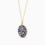 The Seaside 14K Yellow Gold Tanzanite & Diamond Starfish Pendant features shimmering tanzanite and diamonds set in a delicate yellow gold starfish design.